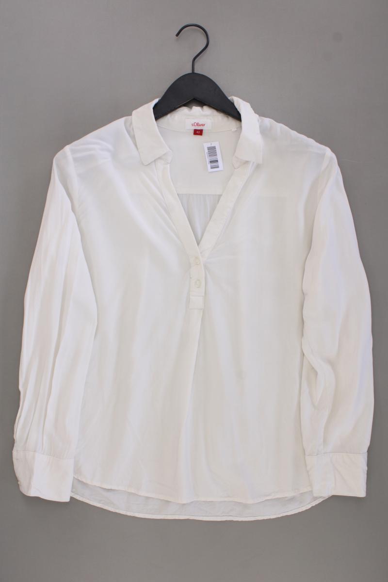 s.Oliver Langarmbluse Gr. 42 creme