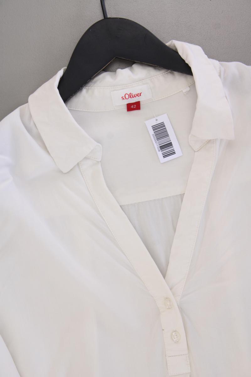 s.Oliver Langarmbluse Gr. 42 creme