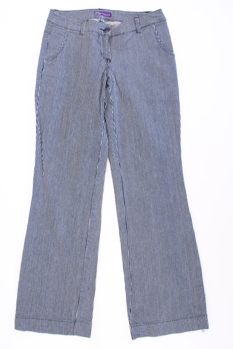 AJC Fashion Hose Gr. 36 gestreift blau aus Baumwolle