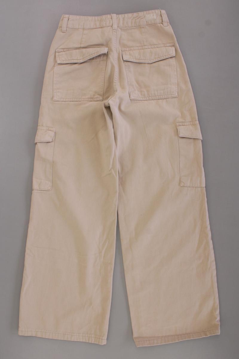 Pull&Bear Wide Leg Cargo Hose Gr. 34 braun