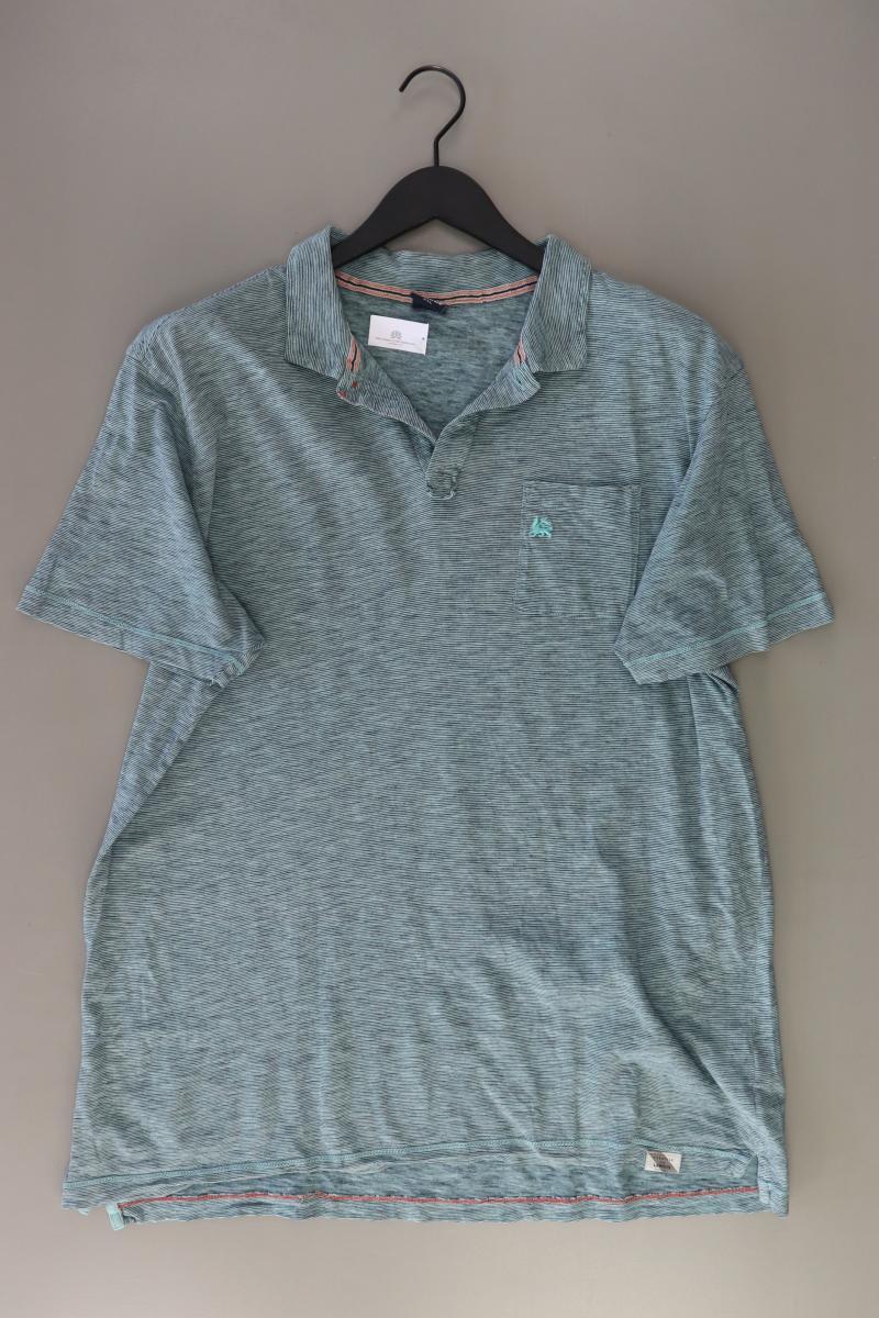 Lerros Poloshirt für Herren Gr. XXL Kurzarm türkis aus Baumwolle