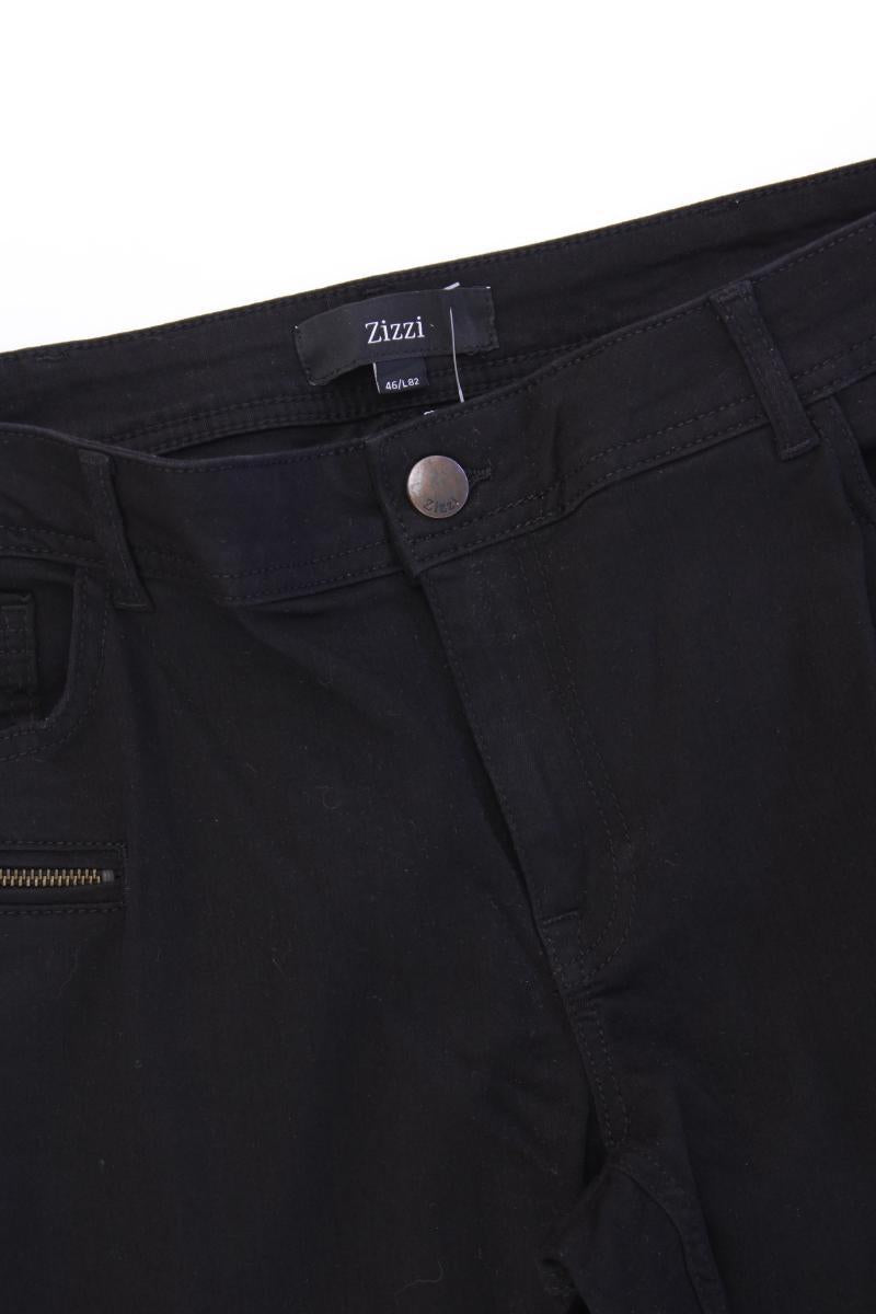 Zizzi Five-Pocket-Hose Gr. 46/L82 schwarz aus Baumwolle