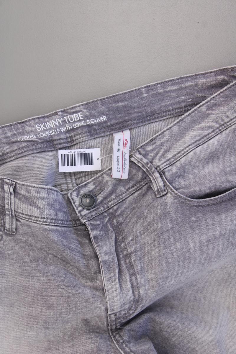 s.Oliver Skinny Jeans Gr. 46/L32 grau aus Baumwolle