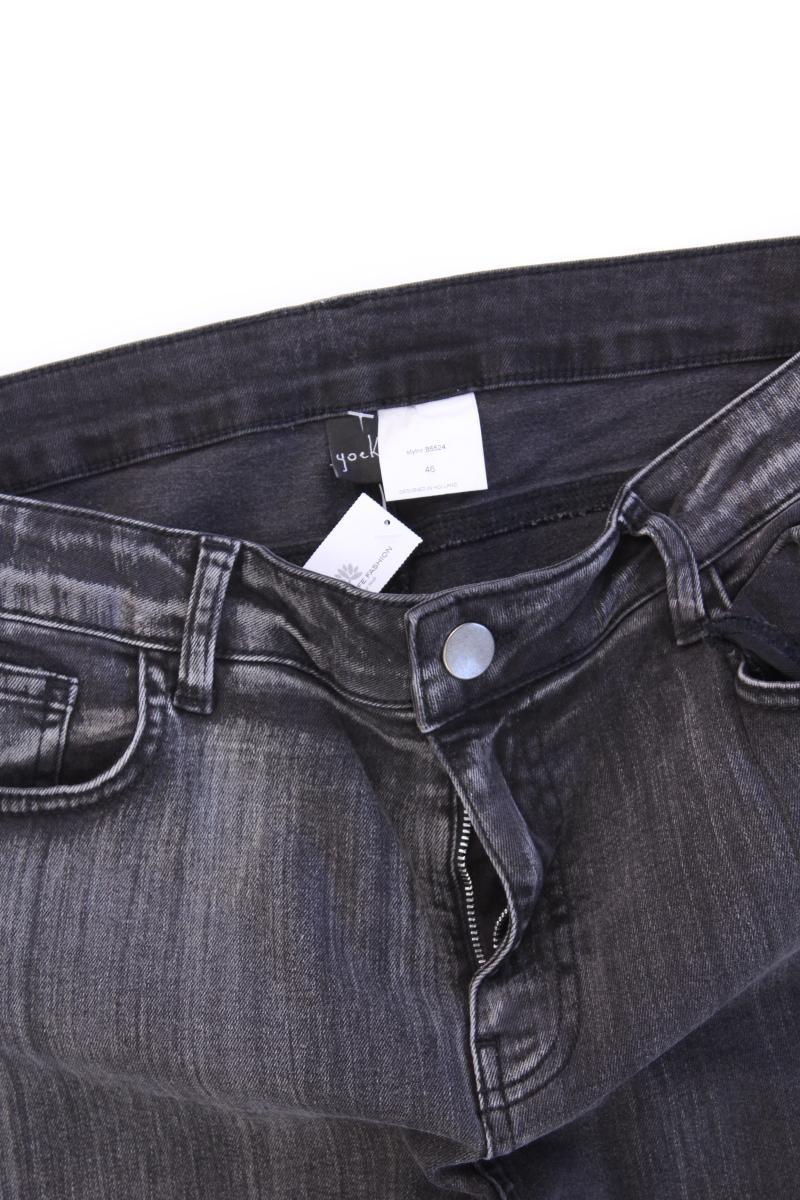 Yoek Skinny Jeans Gr. 46 grau aus Baumwolle