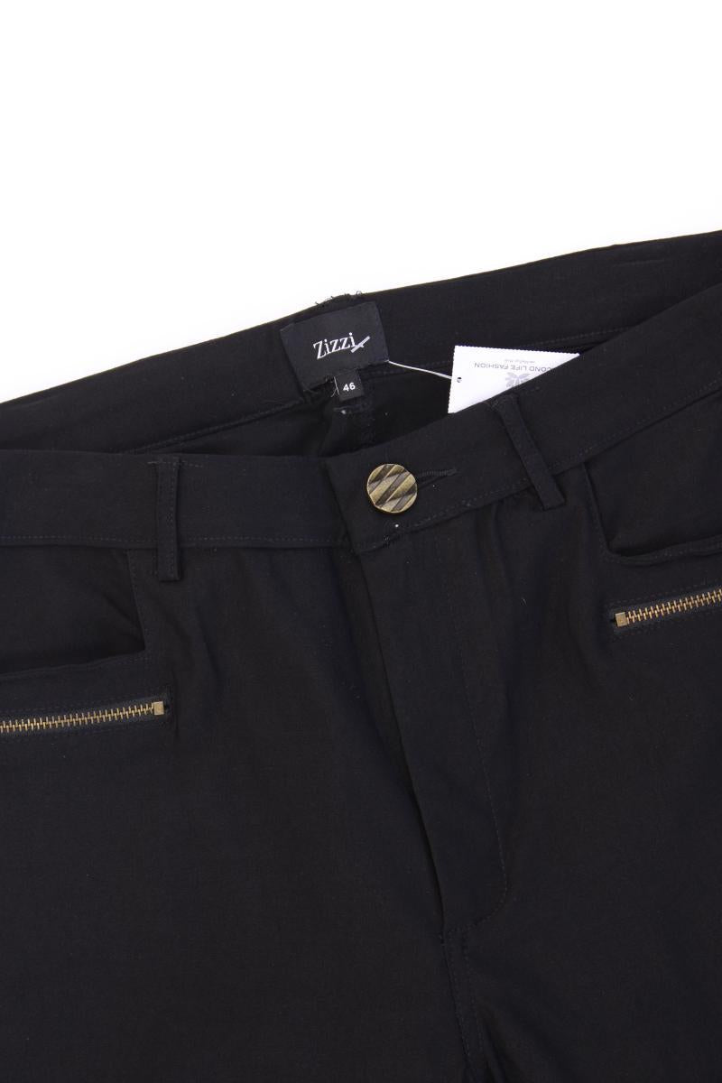 Zizzi Hose Gr. 46 neuwertig schwarz aus Baumwolle
