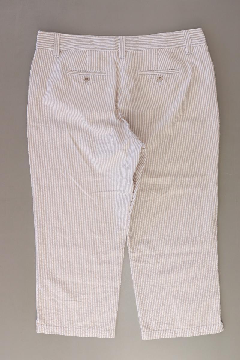 Gina Laura 7/8 Hose Gr. 42 gestreift braun aus Baumwolle