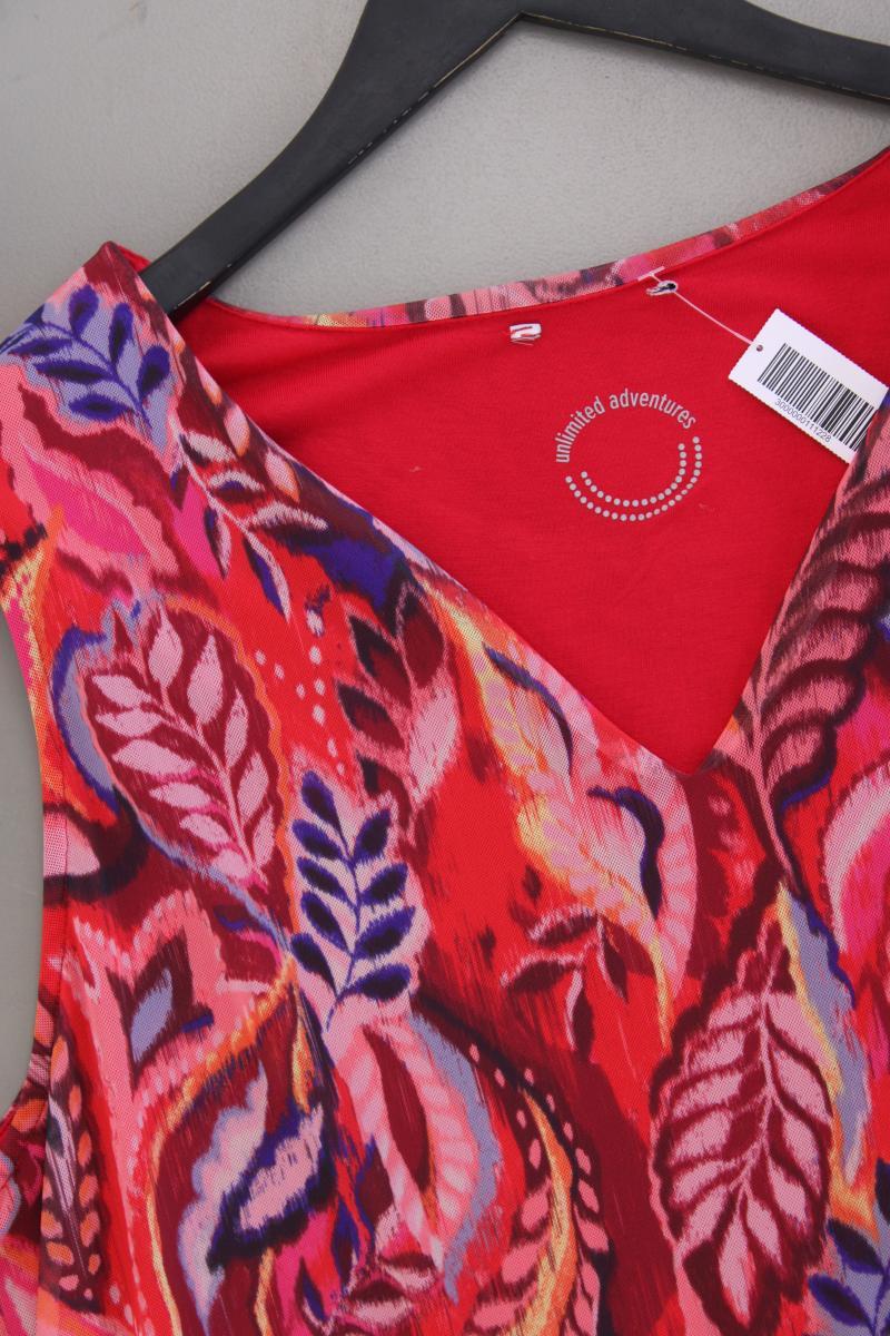 Maxikleid Gr. 46 mit Blumenmuster Ärmellos mehrfarbig