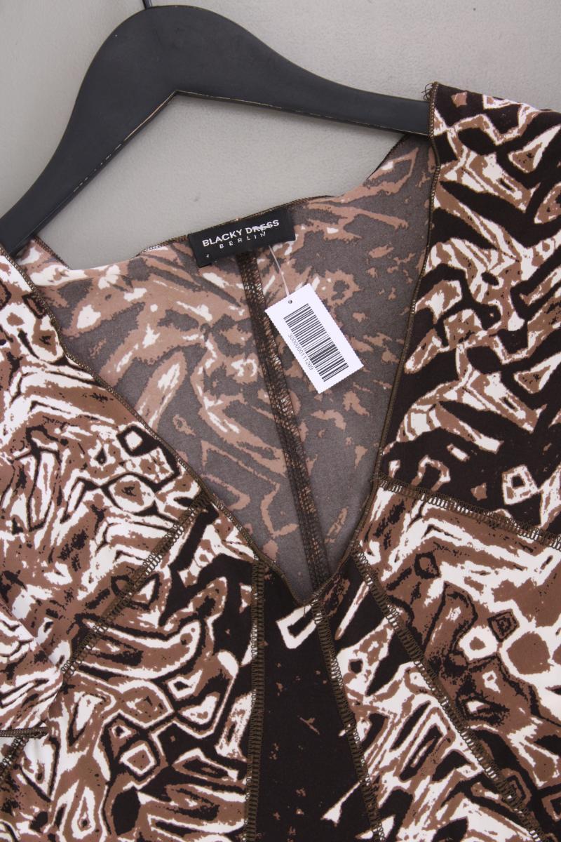 Blacky Dress Kurzarmkleid Gr. 40 braun aus Polyamid