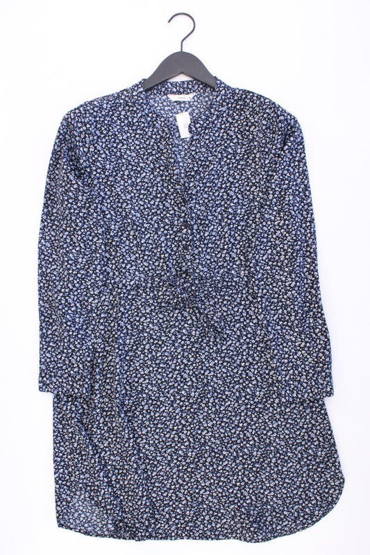 PIGALLE Langarmkleid Gr. 36 mit Blumenmuster blau