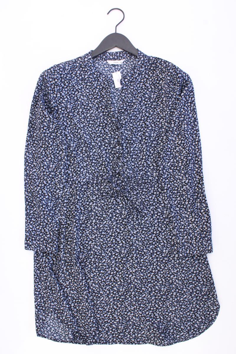 PIGALLE Langarmkleid Gr. 36 mit Blumenmuster blau