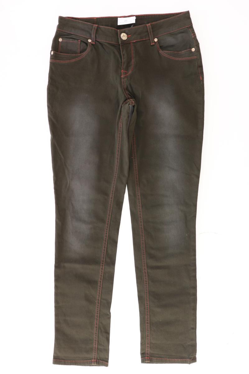 Qiero! Skinny Jeans Gr. 36 olivgrün aus Baumwolle