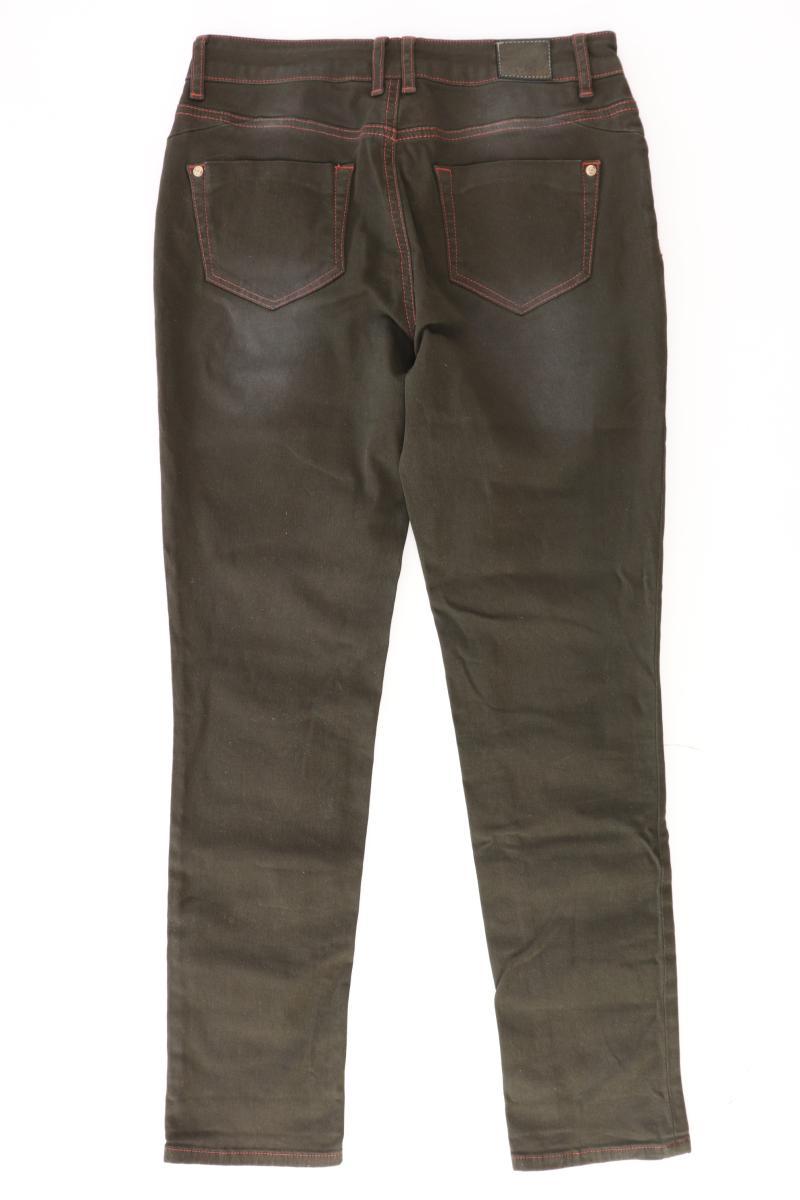 Qiero! Skinny Jeans Gr. 36 olivgrün aus Baumwolle