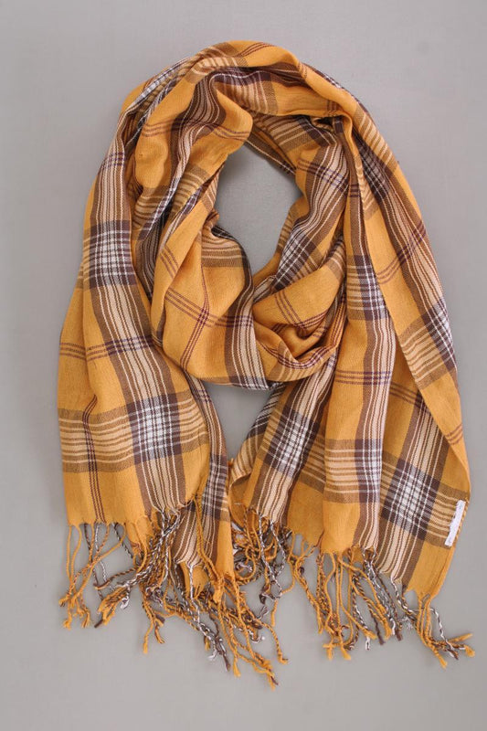 Tuch kariert braun