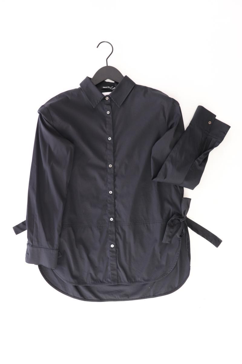 Trixi Schober Langarmbluse Gr. 32 schwarz aus Baumwolle