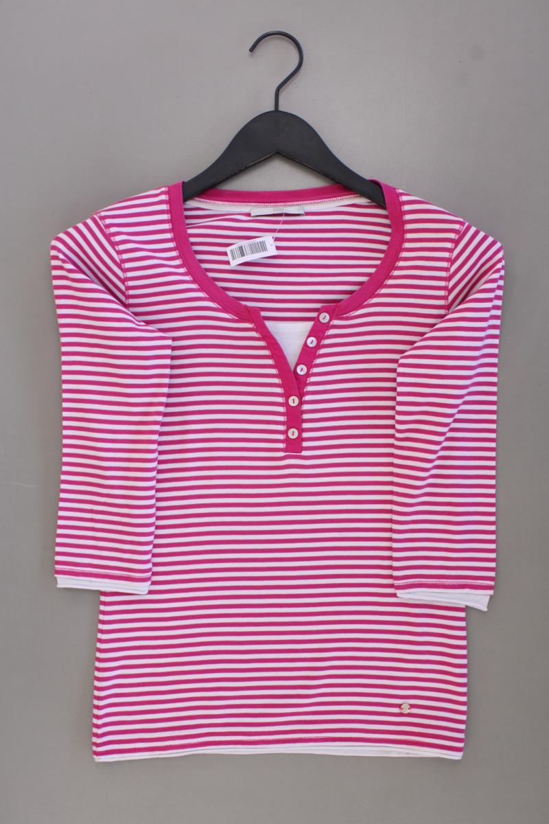 Brax Ringelshirt Gr. 36 gestreift 3/4 Ärmel pink aus Baumwolle