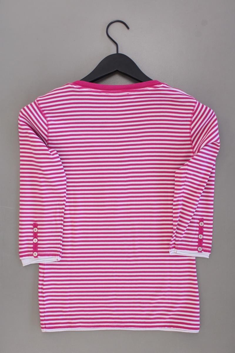 Brax Ringelshirt Gr. 36 gestreift 3/4 Ärmel pink aus Baumwolle