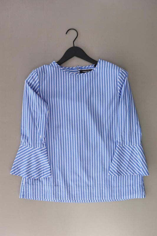 Lawrence Grey Regular Bluse Gr. 36 gestreift 3/4 Ärmel blau aus Baumwolle