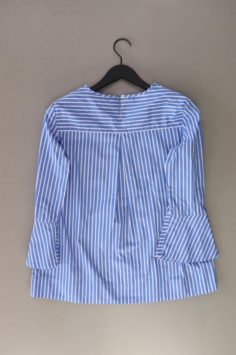 Lawrence Grey Regular Bluse Gr. 36 gestreift 3/4 Ärmel blau aus Baumwolle