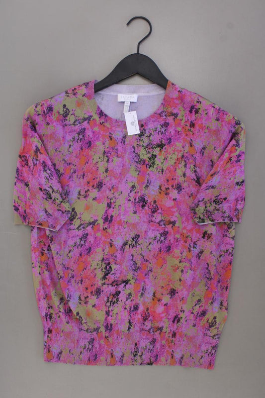 Escada Sport Strickshirt Gr. M neuwertig Kurzarm lila aus Baumwolle