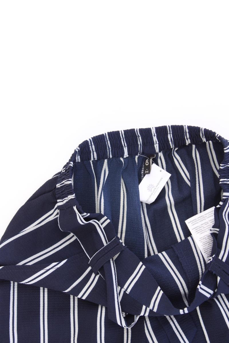 Only Hose Gr. 34 gestreift blau aus Polyester