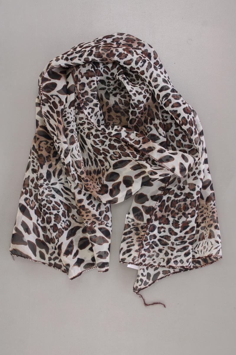 Tuch mit Tierdruck braun aus Polyester