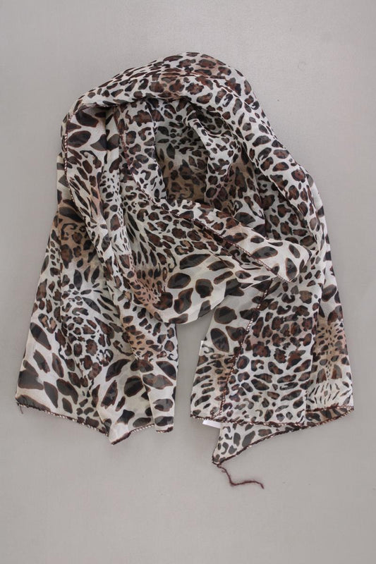 Tuch mit Tierdruck braun aus Polyester