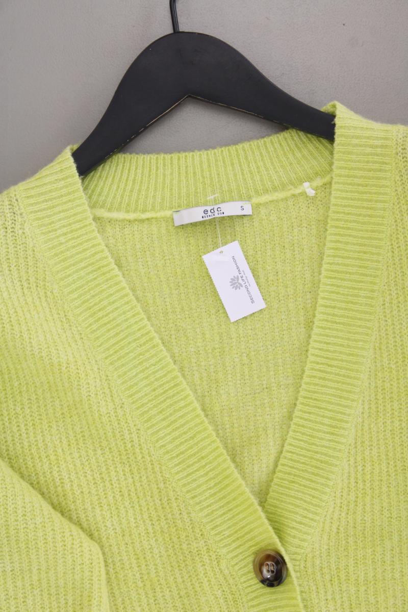 edc by Esprit Strickjacke Gr. S neuwertig Langarm grün aus Polyacryl