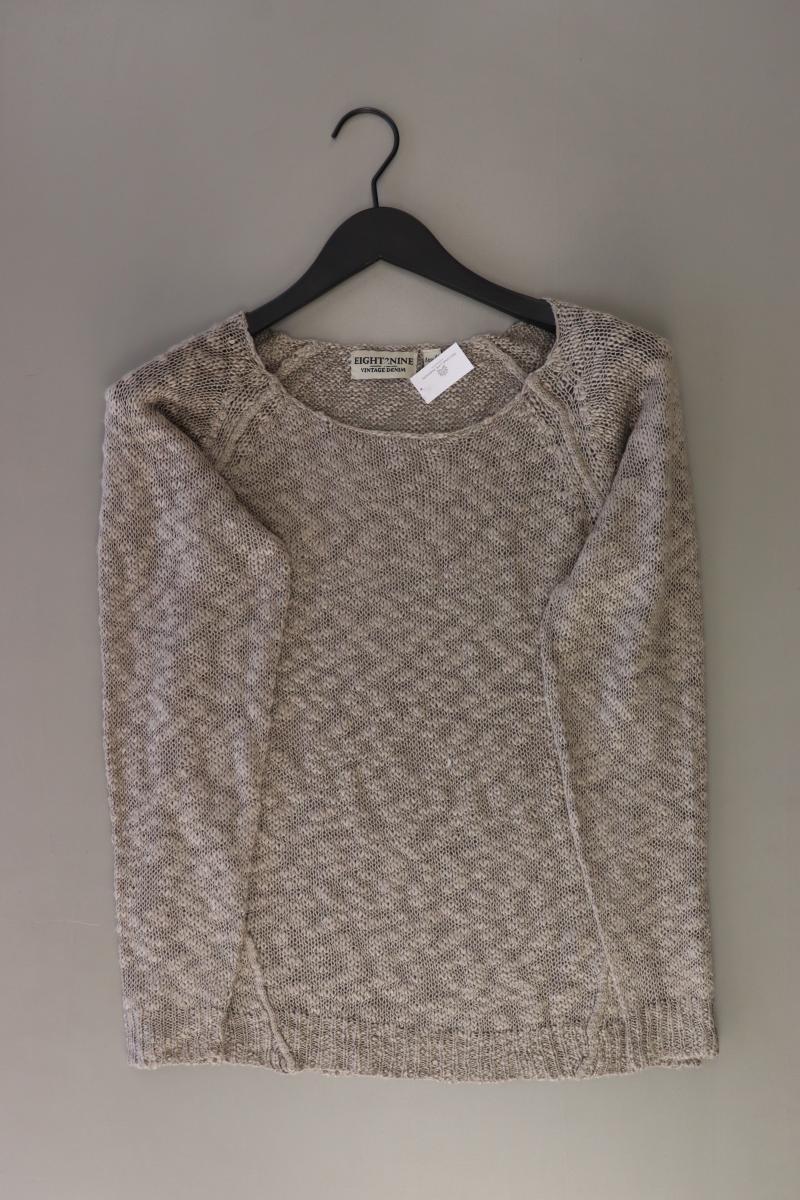 Eight2Nine Grobstrickpullover Gr. S grau aus Polyester