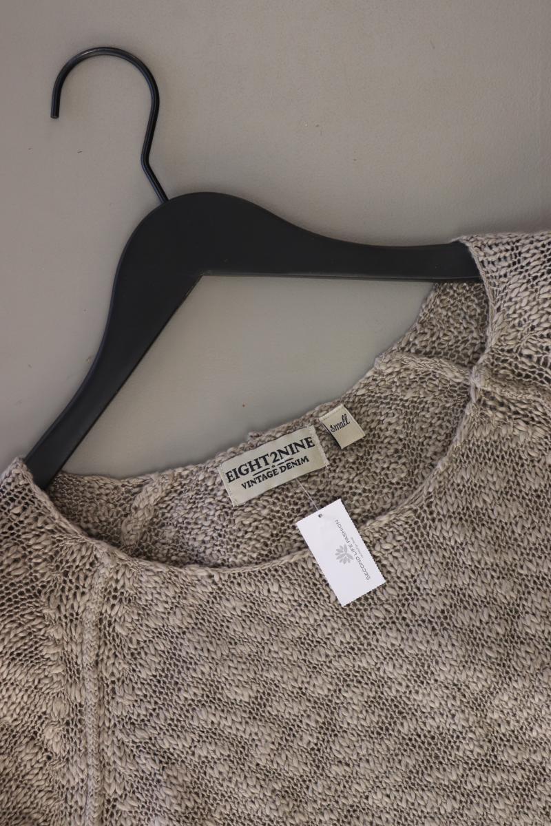 Eight2Nine Grobstrickpullover Gr. S grau aus Polyester