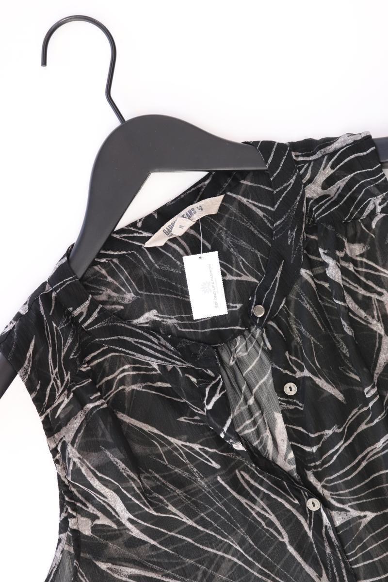 Garcia Jeans Chiffonbluse Gr. M Ärmellos schwarz aus Polyester