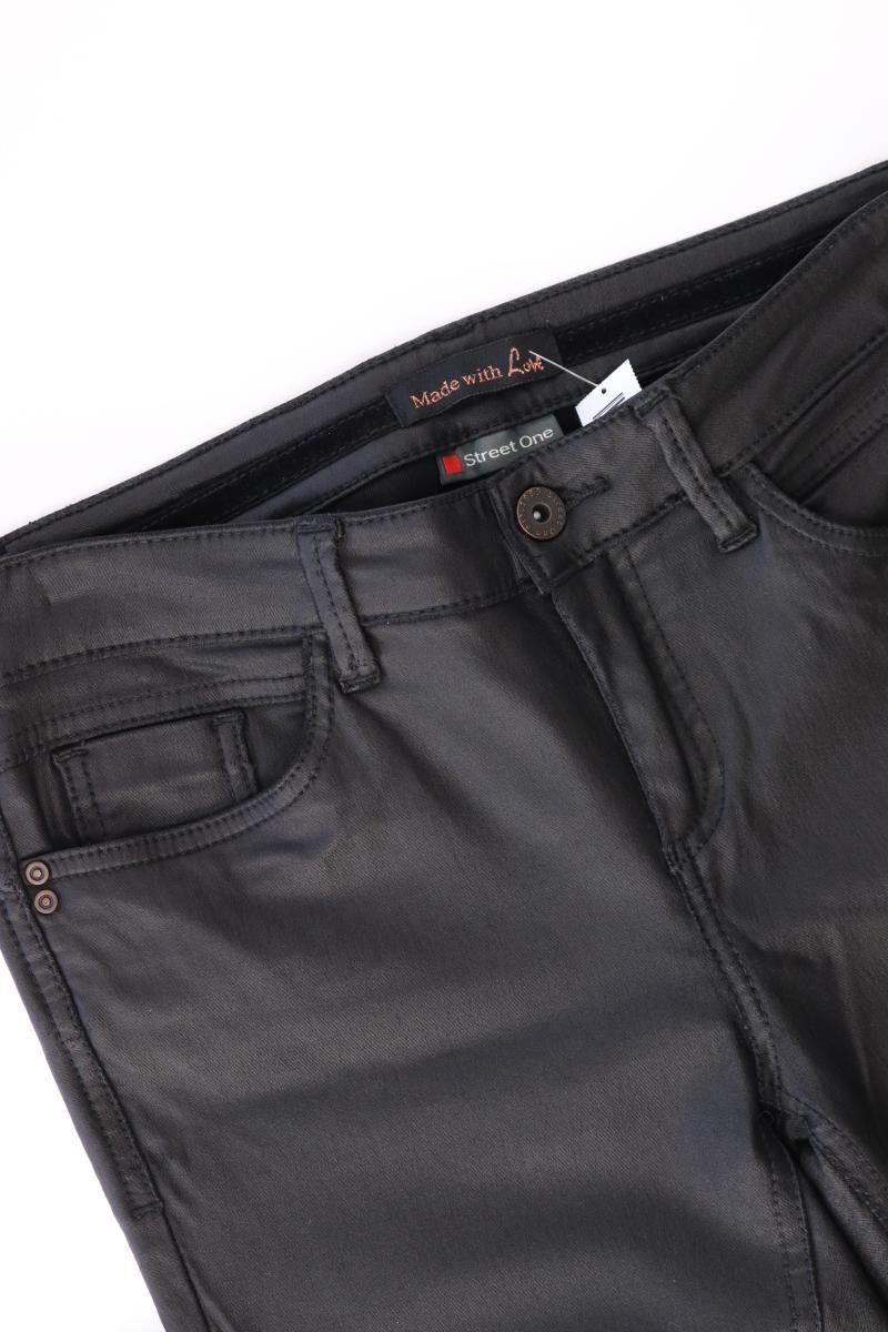 Street One Five-Pocket-Hose Gr. 36 schwarz aus Polyurethan