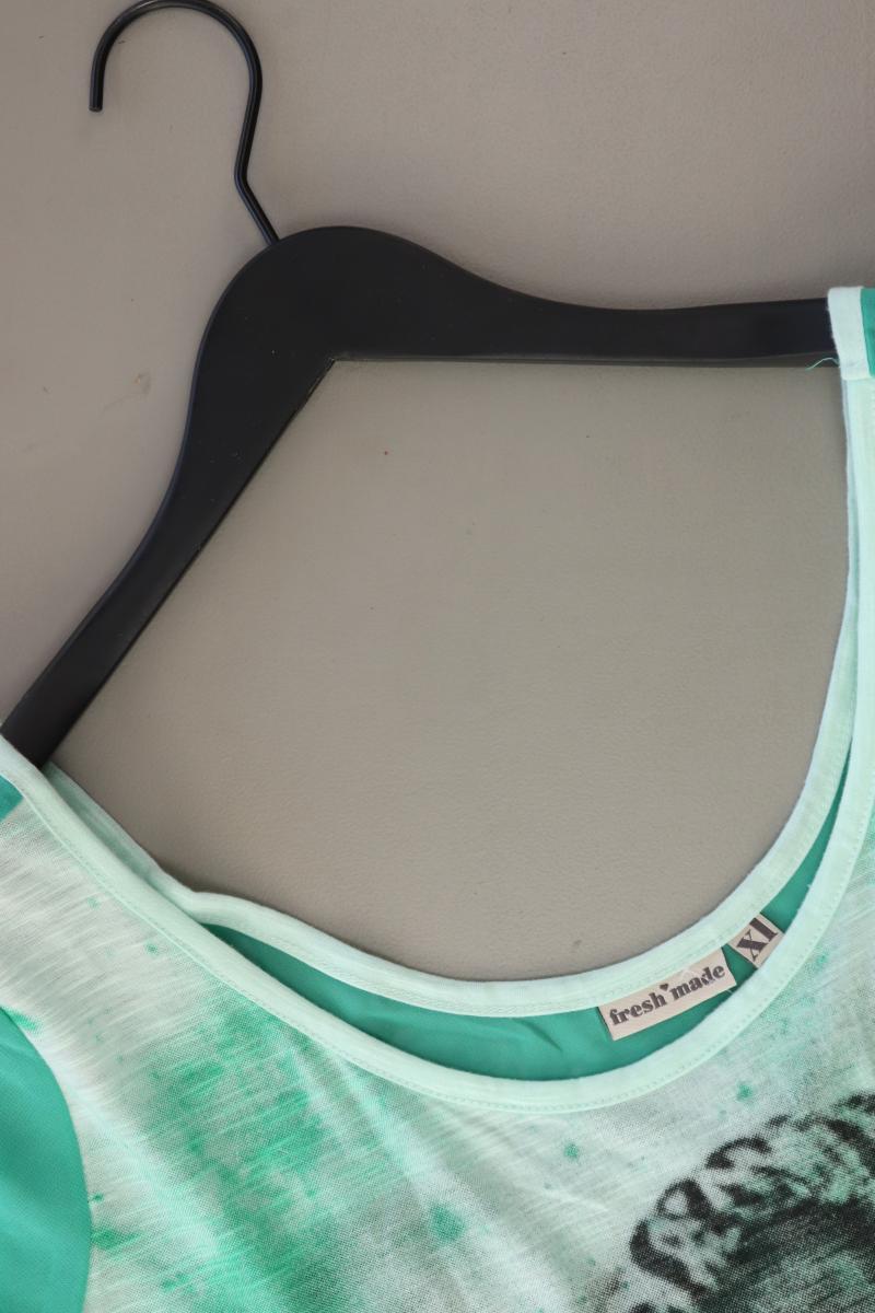 Fresh Made T-Shirt Gr. XL Kurzarm grün aus Polyester