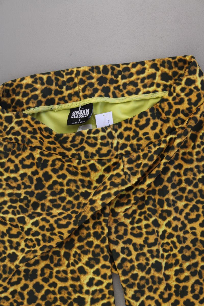 URBAN CLASSICS Leggings Gr. S mit Tierdruck neuwertig braun aus Polyester