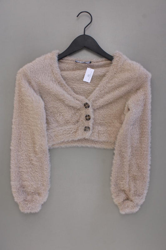 Bershka Strickjacke Gr. S Langarm creme