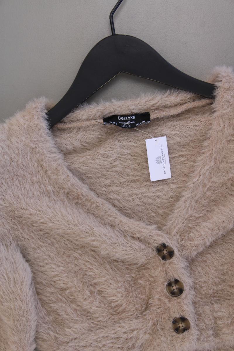 Bershka Strickjacke Gr. S Langarm creme