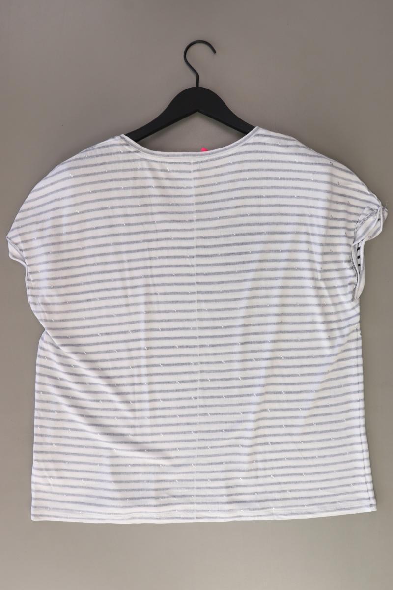 Street One Ringelshirt Gr. 44 gestreift Kurzarm creme aus Viskose