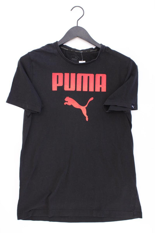 Puma Printshirt für Herren Gr. 48/50 Kurzarm schwarz aus Baumwolle