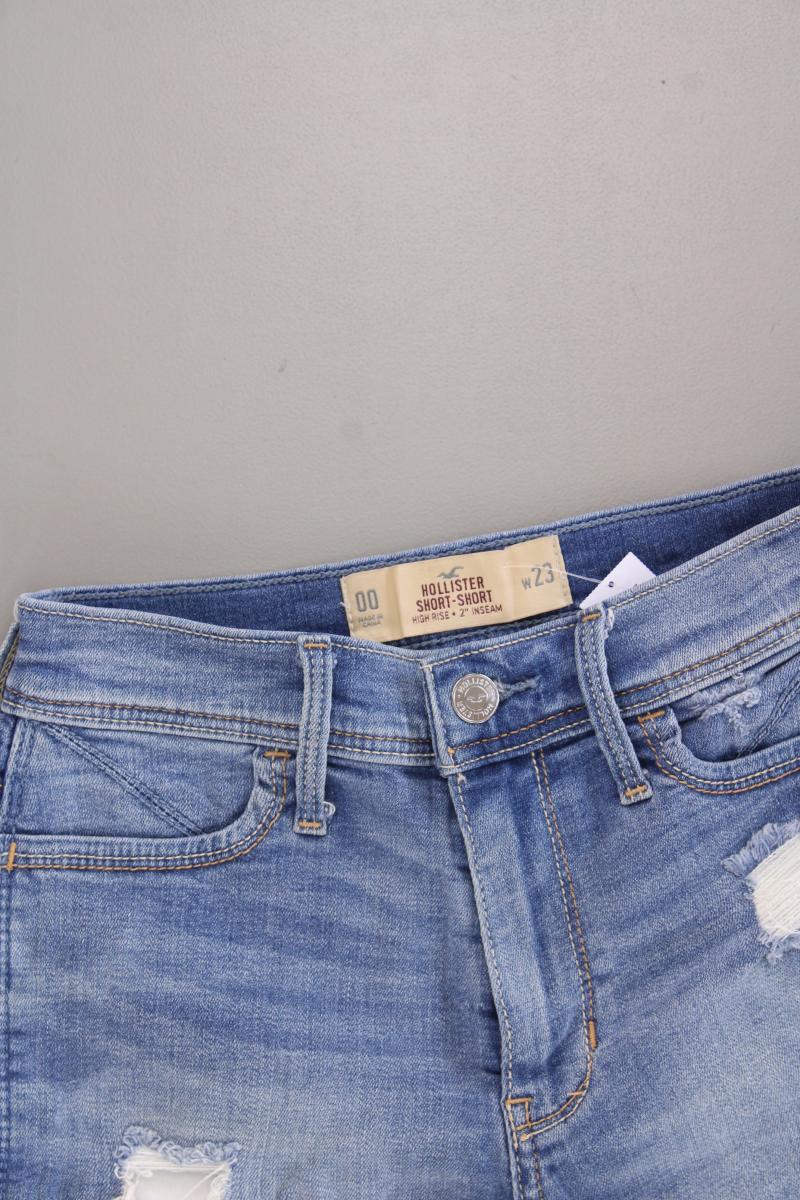 Hollister Jeansshorts Gr. W23 blau aus Baumwolle