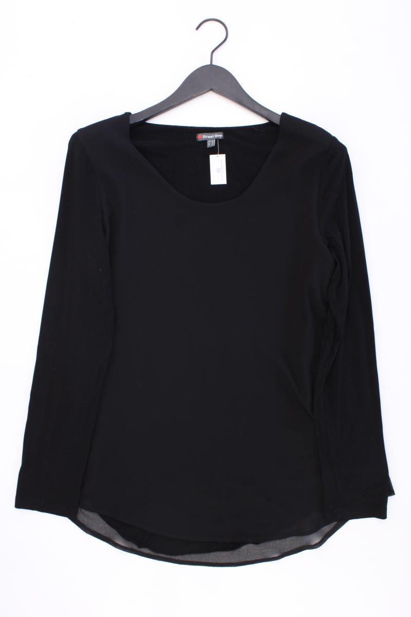 Street One Langarmbluse Gr. 40 neuwertig schwarz aus Polyester