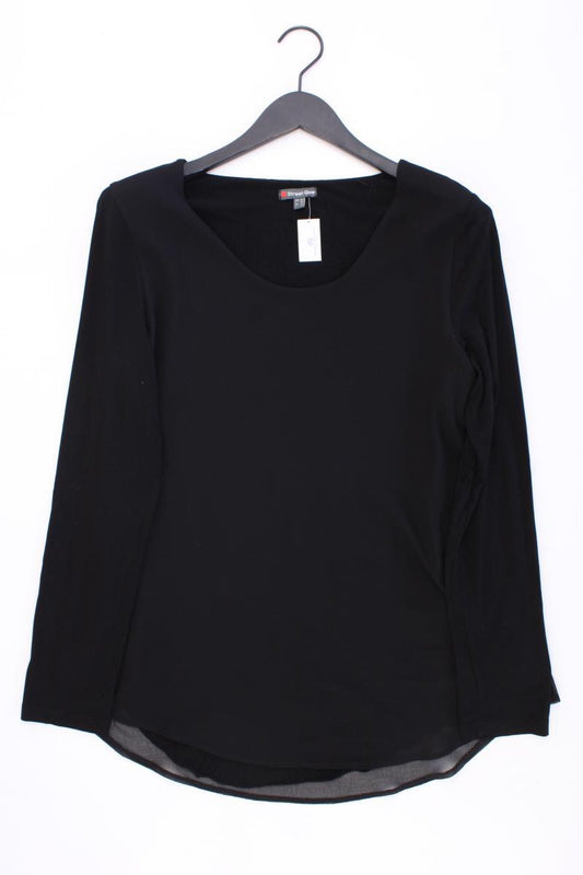 Street One Langarmbluse Gr. 40 neuwertig schwarz aus Polyester