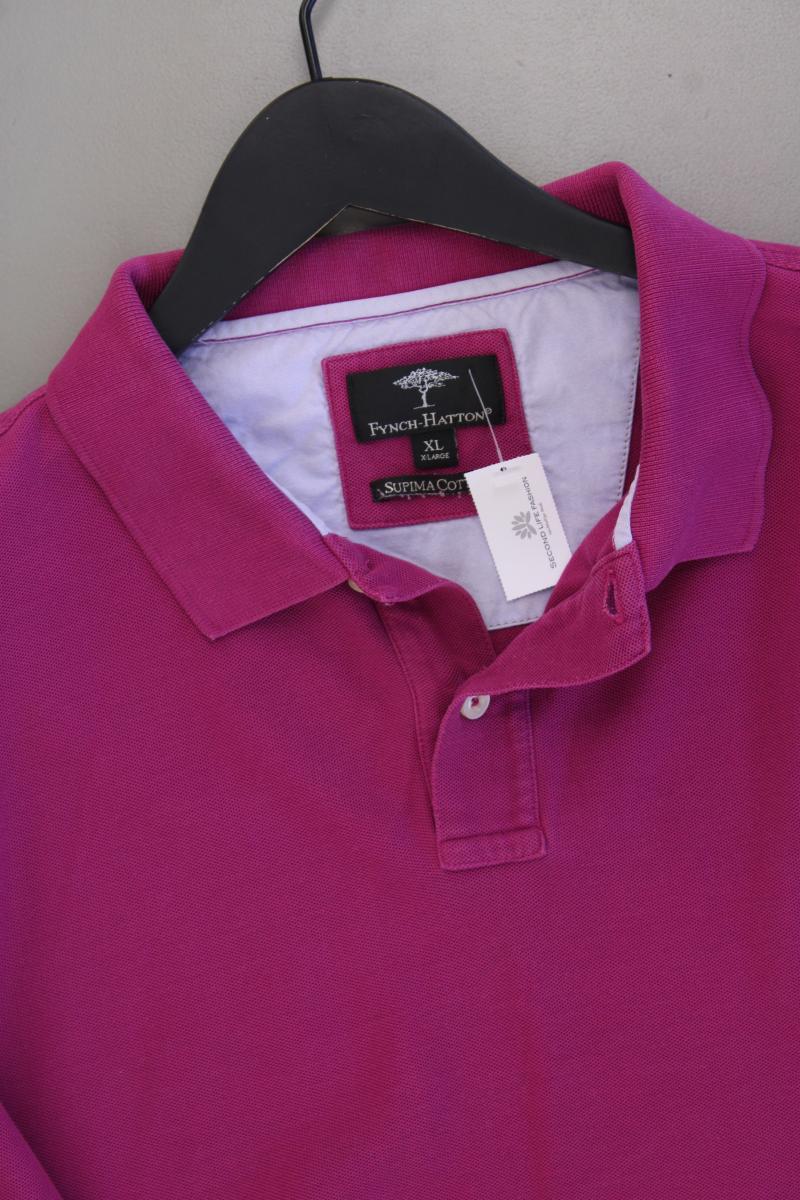 Fynch Hatton Poloshirt für Herren Gr. XL Kurzarm lila