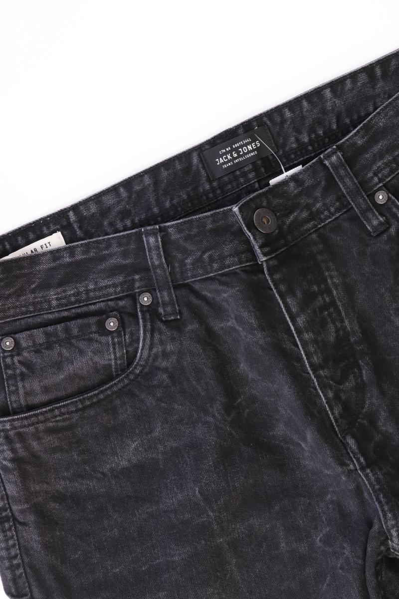 Jack & Jones Jeansshorts für Herren Gr. L schwarz aus Baumwolle