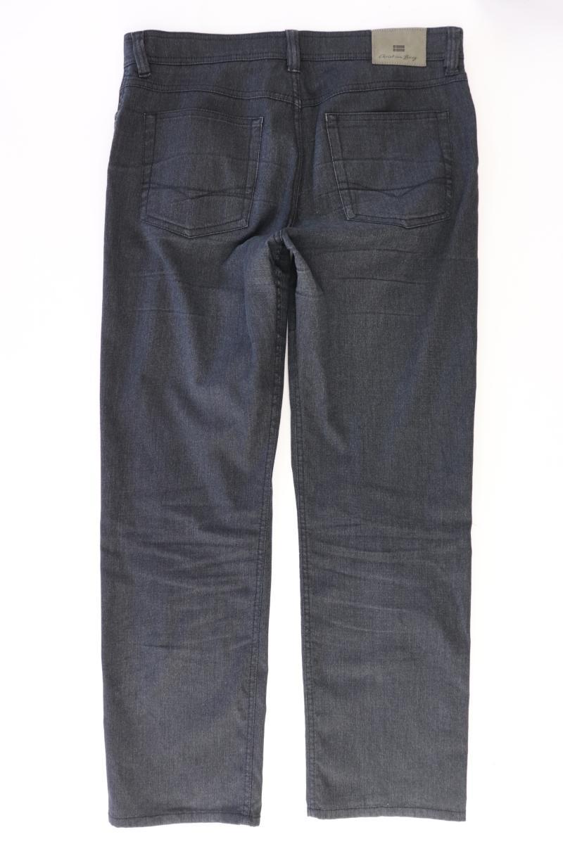 Christian Berg Straight Jeans für Herren Gr. W33/L30 grau aus Baumwolle