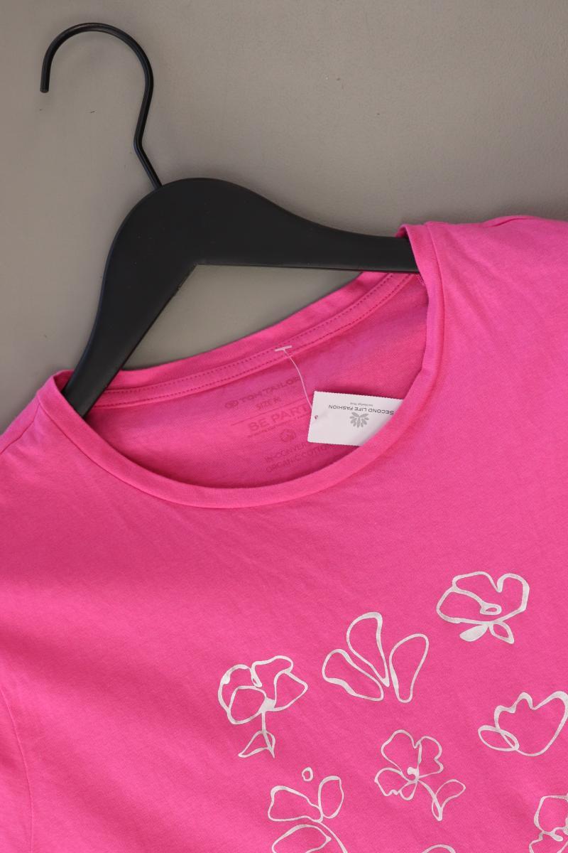 Tom Tailor T-Shirt Gr. M Kurzarm pink aus Baumwolle