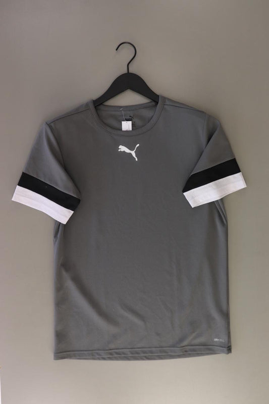 Puma Sportshirt für Herren Gr. M Kurzarm grau aus Polyester