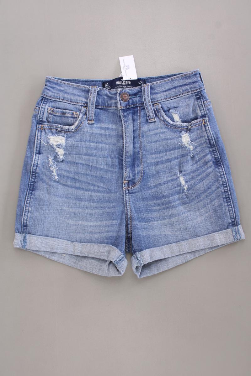 Hollister Jeansshorts Gr. W23 blau aus Baumwolle