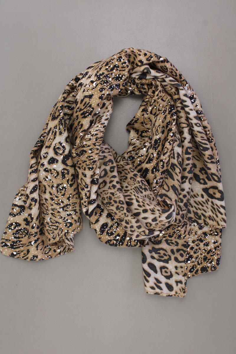 Tuch mit Tierdruck braun aus Viskose