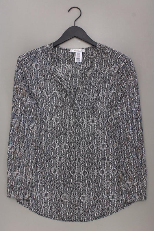 Mango Langarmbluse Gr. S mit Paisleymuster schwarz