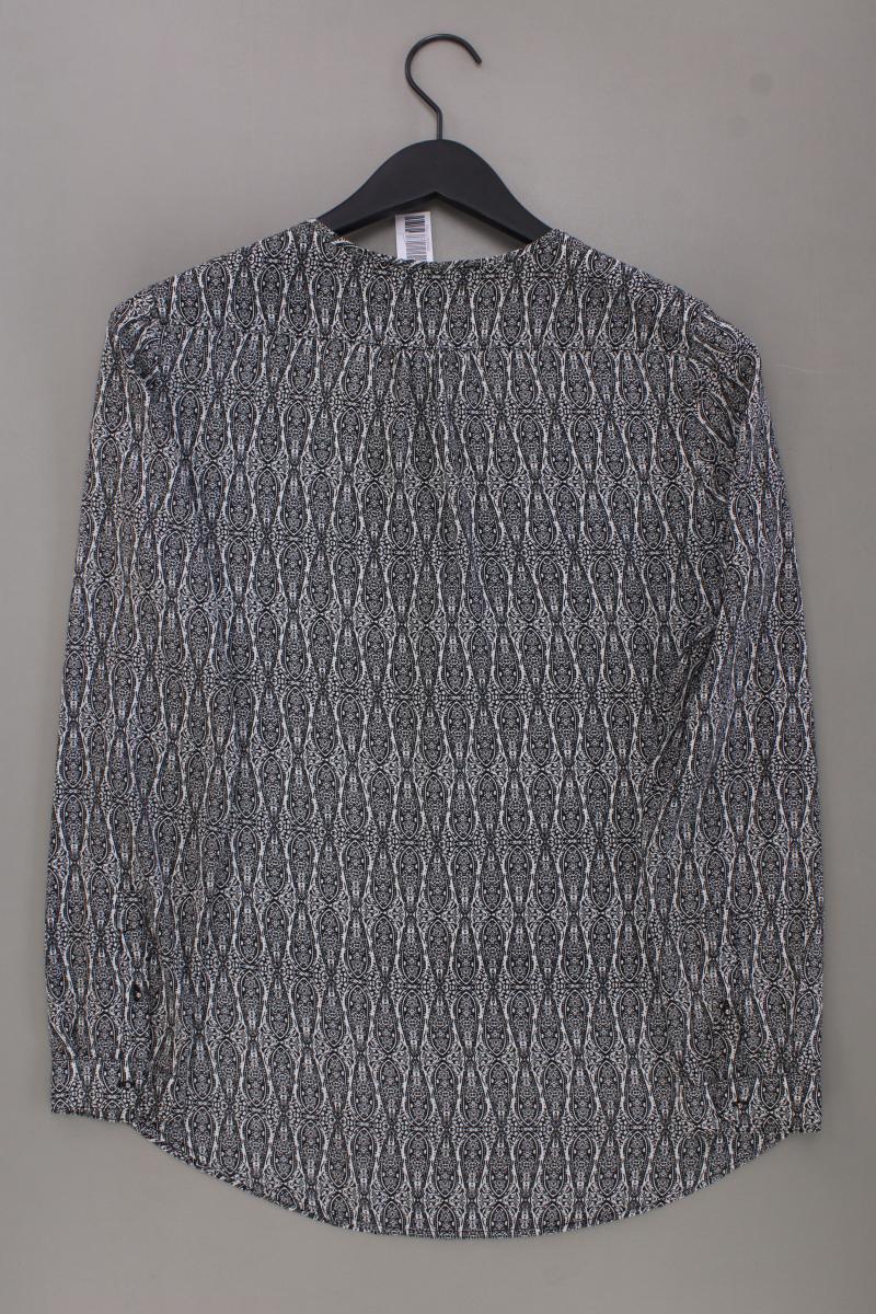Mango Langarmbluse Gr. S mit Paisleymuster schwarz