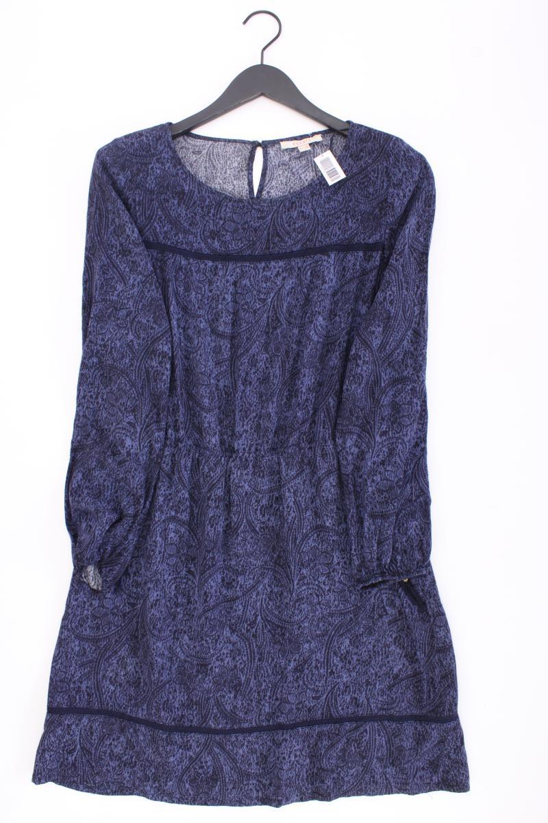 Esprit Langarmkleid Gr. 40 blau aus Viskose